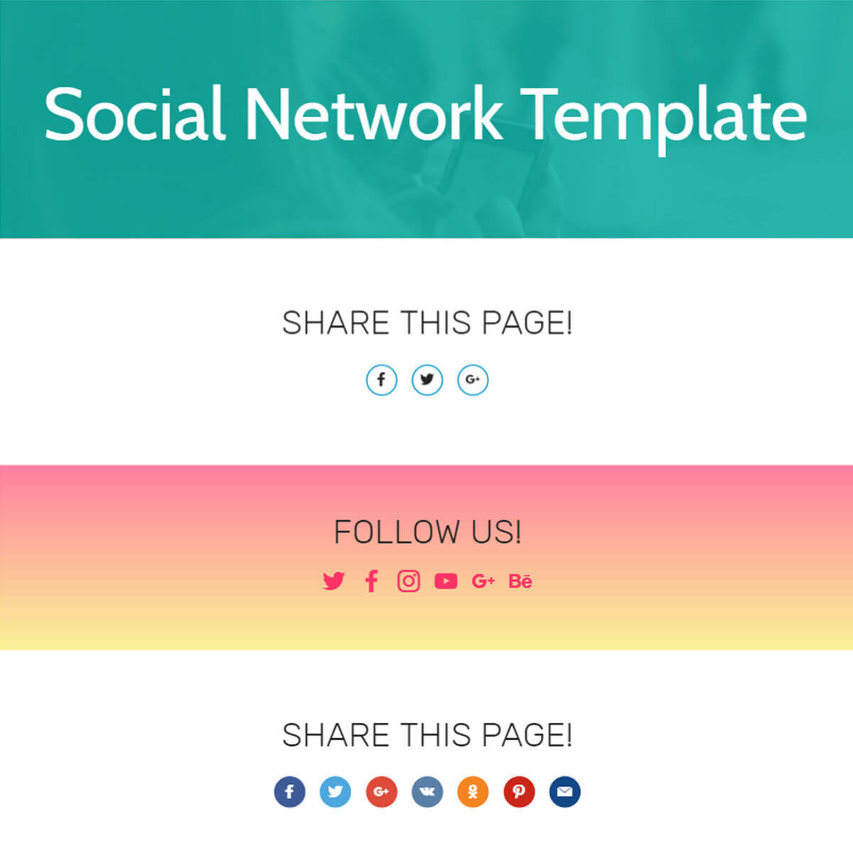 HTML5 Social Network Template – Free Download